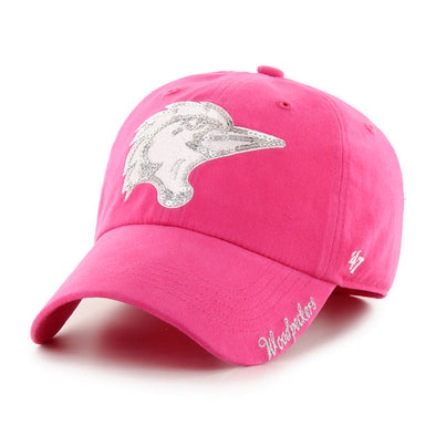 Fayetteville Woodpeckers '47 Brand Women's Home Cap Logo Pink Sparkle Clean Up Cap