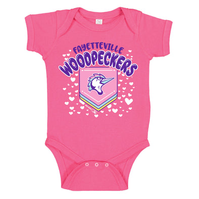 Fayetteville Woodpeckers Bimm Ridder Infant Caity Onesie