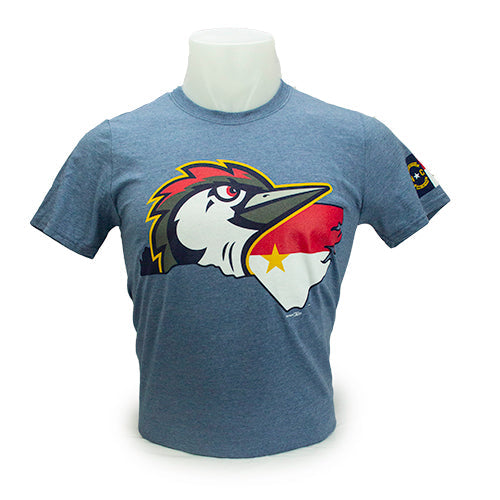 Fayetteville Woodpeckers Bimm Ridder Men's Home State Logo T-Shirt