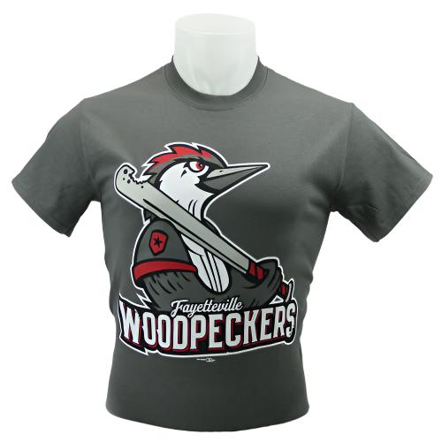 Fayetteville Woodpeckers Bimm Ridder Men's Primary Logo T-Shirt