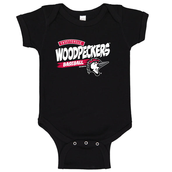 Fayetteville Woodpeckers Bimm Ridders  Infant Hamburg Onesie