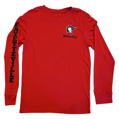 Fayetteville Woodpeckers Champion Long Sleeve Stadium T-shirt