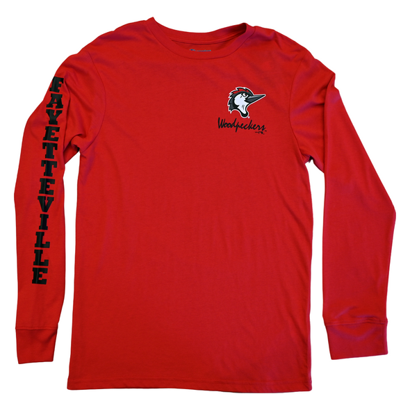 Fayetteville Woodpeckers Champion Long Sleeve Stadium T-shirt