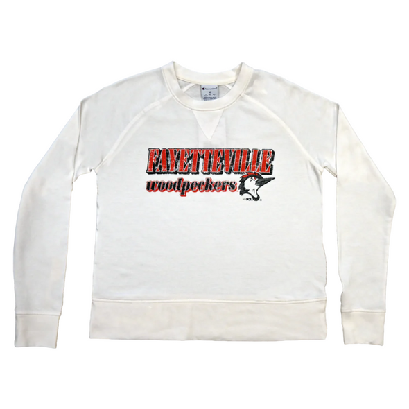 Fayetteville Woodpeckers Champion Women's Raglan Crew Sweatshirt