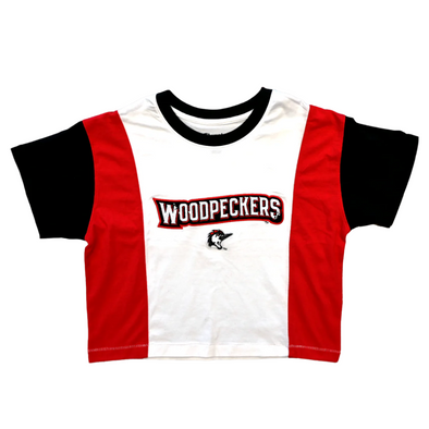 Fayetteville Woodpeckers Champion Women's Super Fan Crop Top
