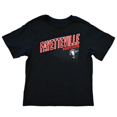 Fayetteville Woodpeckers Champion Youth Impact Black T-shirt