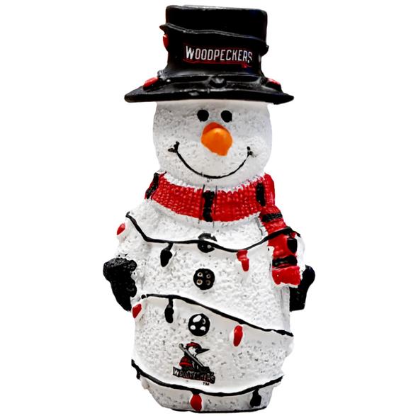 Fayetteville Woodpeckers FOCO Snowman Ornament