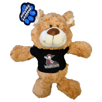 Fayetteville Woodpeckers Mascot Factory Plush Sitting Bear