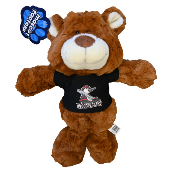 Fayetteville Woodpeckers Mascot Factory Plush Sitting Bear