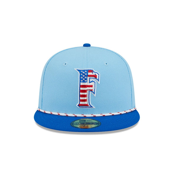 Fayetteville Woodpeckers New Era Authentic July 4th 2025 59Fifty Fitted Cap