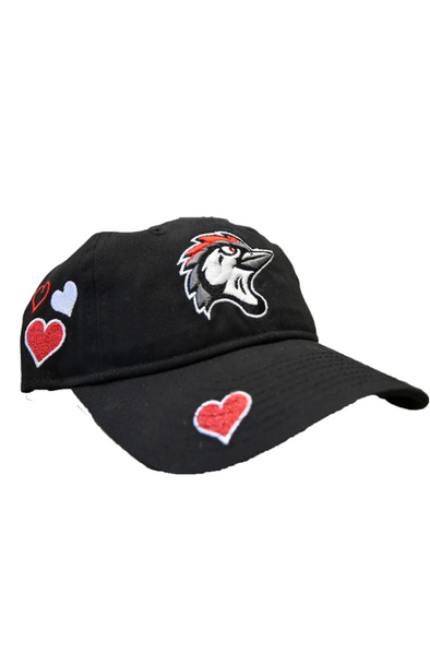 Fayetteville Woodpeckers New Era Toddler Heart Vize Adjustable Cap