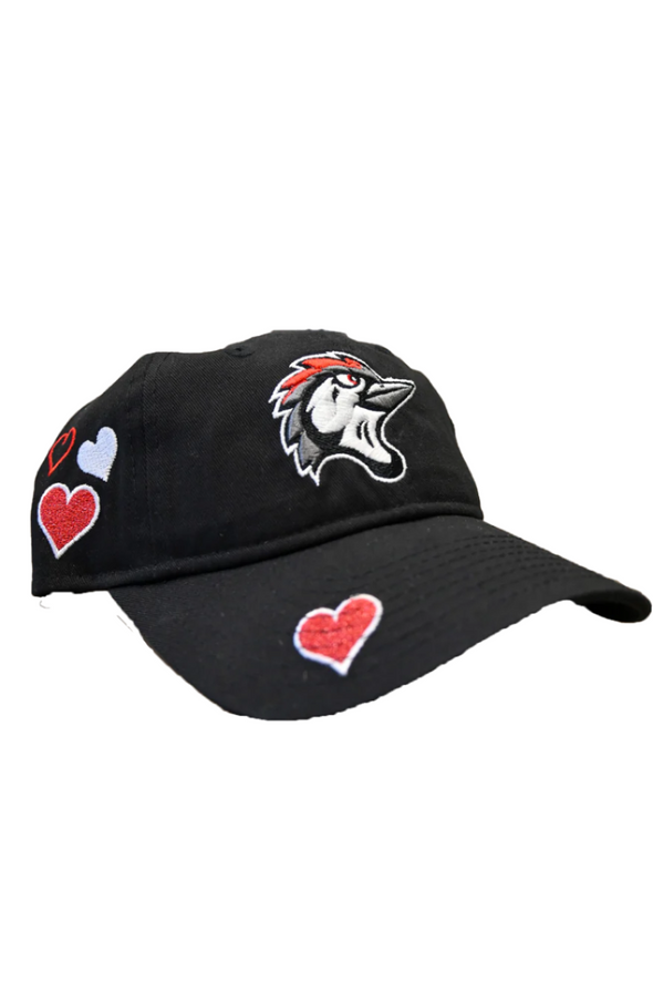Fayetteville Woodpeckers New Era Toddler Heart Vize Adjustable Cap