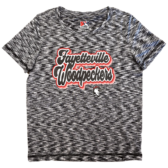 Fayetteville Woodpeckers New Era Women's Space Dye Spandex T-shirt