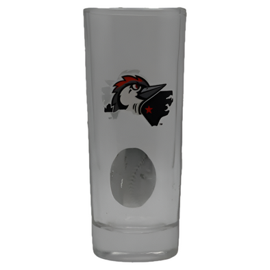 Fayetteville Woodpeckers Shooter Alt Logo Shot Glass