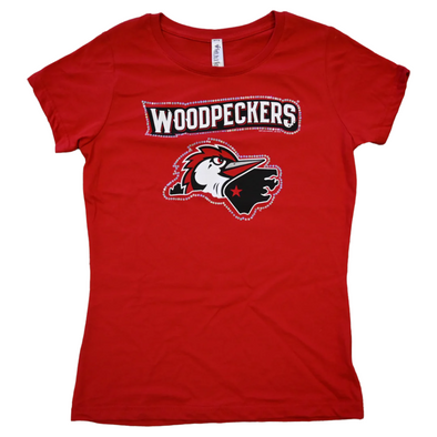 Fayetteville Woodpeckers Soft As Grapes Women's Gauze Scoop Neck T-Shirt
