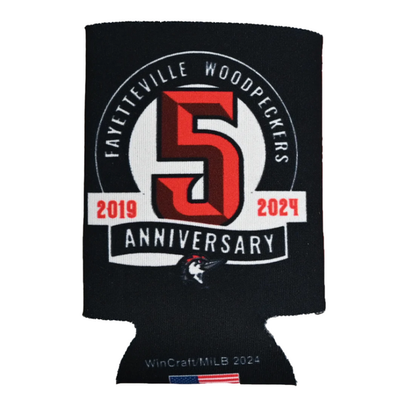 Fayetteville Woodpeckers Wincraft Sports 5th Year Can Cooler