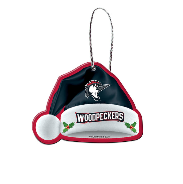 Fayetteville Woodpeckers Wincraft Sports Santa Hat Ornament