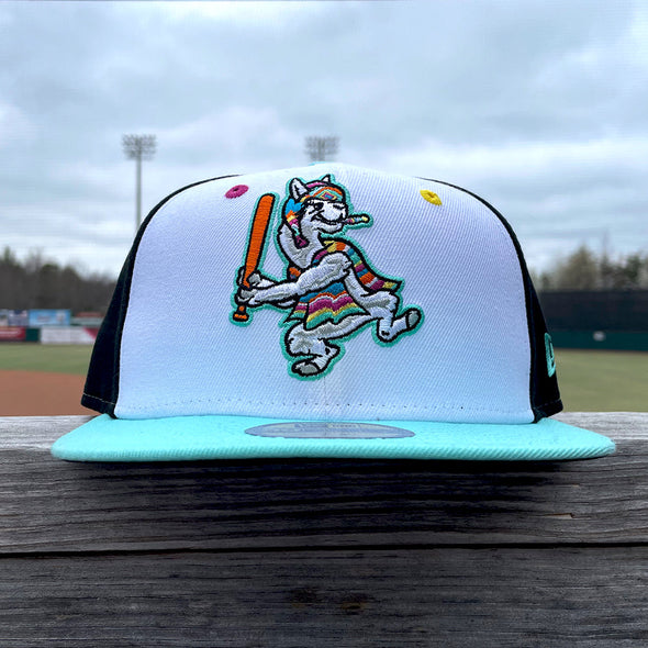 Hickory Crawdads 2024 New Era Llamas de Hickory 59Fifty Fitted Cap