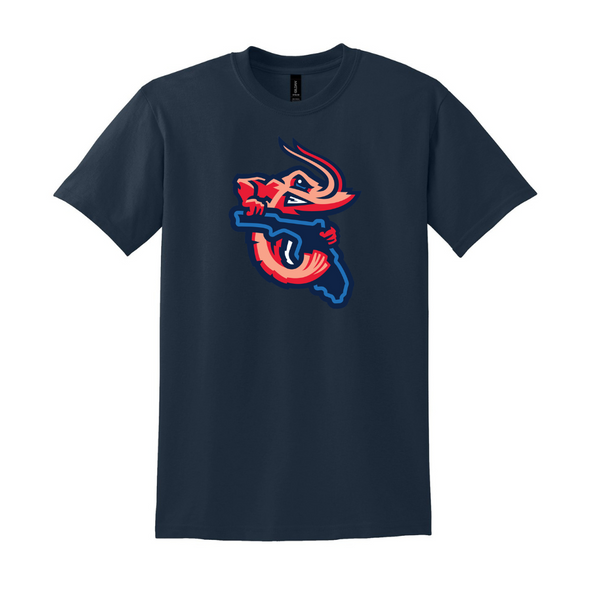 Jacksonville Jumbo Shrimp Florida Logo Basic Tee