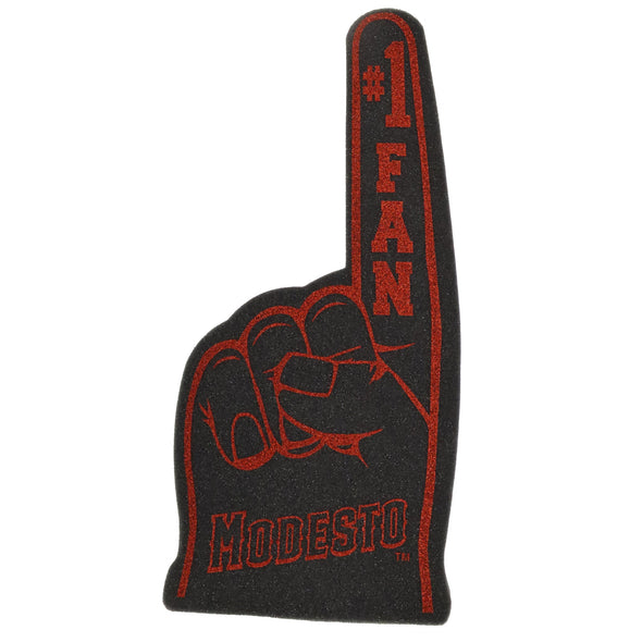 2 Sided Black/Red Foam Finger