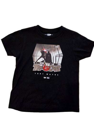 Fort Wayne TinCaps 2025 Youth Star Wars Black Tee