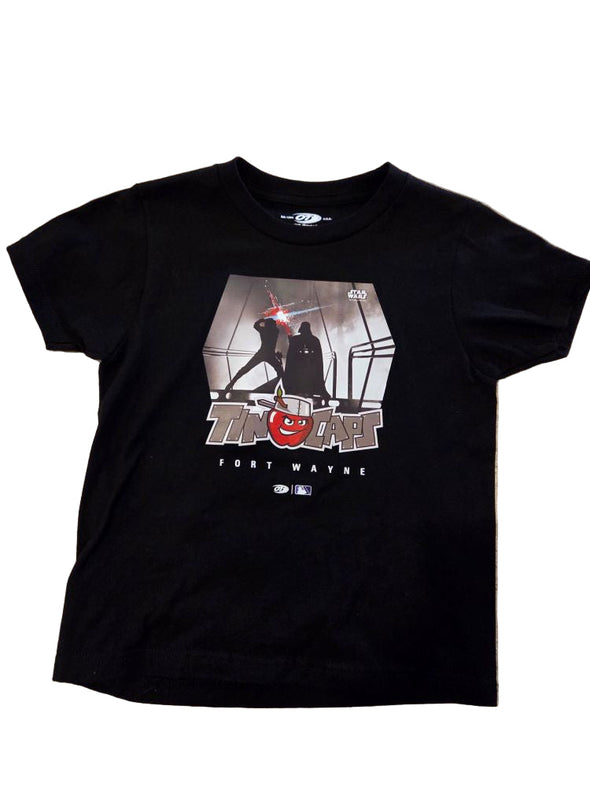 Fort Wayne TinCaps 2025 Youth Star Wars Black Tee