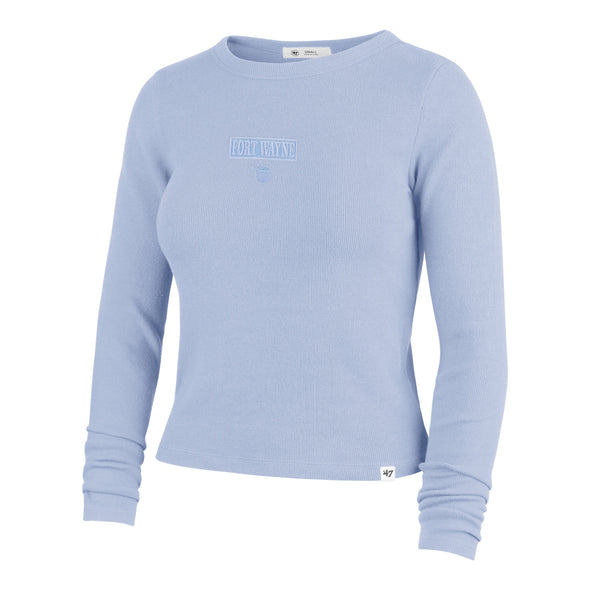 Fort Wayne TinCaps Baby Rib Mist Ladies LS