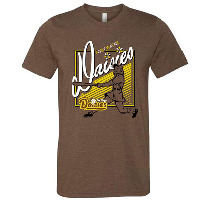 Fort Wayne TinCaps Daisies Heather Brown Tee
