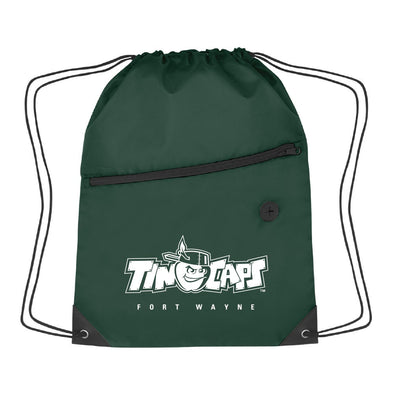 Fort Wayne TinCaps Forest Zippered Cinch Sack