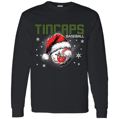 Fort Wayne TinCaps Elves Black Long Sleeve Tee