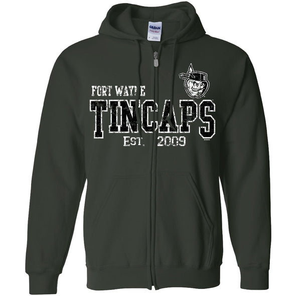 Fort Wayne TinCaps Ever Forest Full Zip Hooded Sweatshirt