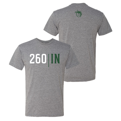 Fort Wayne TinCaps Area Code Gray Tee