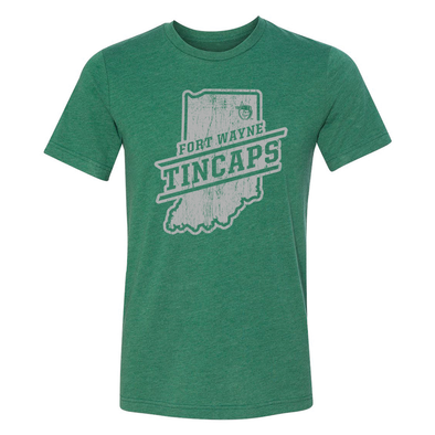 Fort Wayne TinCaps State Green Tee
