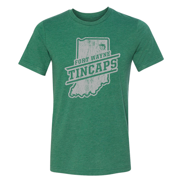 Fort Wayne TinCaps State Green Tee