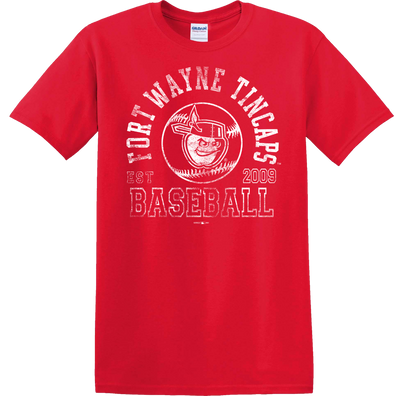 Fort Wayne TinCaps Texas Leaguer Red Tee