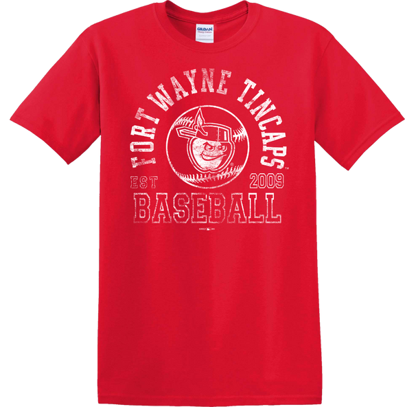 Fort Wayne TinCaps Texas Leaguer Red Tee