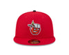 Fort Wayne TinCaps 2025 On-Field: 59FIFTY Alternate Red Cap