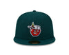 Fort Wayne TinCaps 2025 On-Field: 59FIFTY Home Dark Green Cap