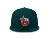 Fort Wayne TinCaps 2025 On-Field: 59FIFTY Home Dark Green Cap