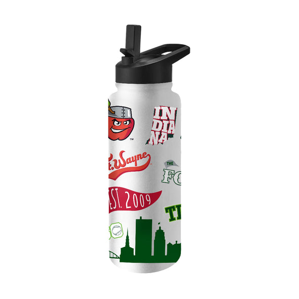 Fort Wayne TinCaps 34oz Native Quencher Bottle