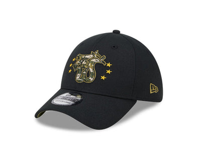 Fort Wayne TinCaps 2024 Armed Forces Specialty 39THIRTY Stretch Fit Black Cap