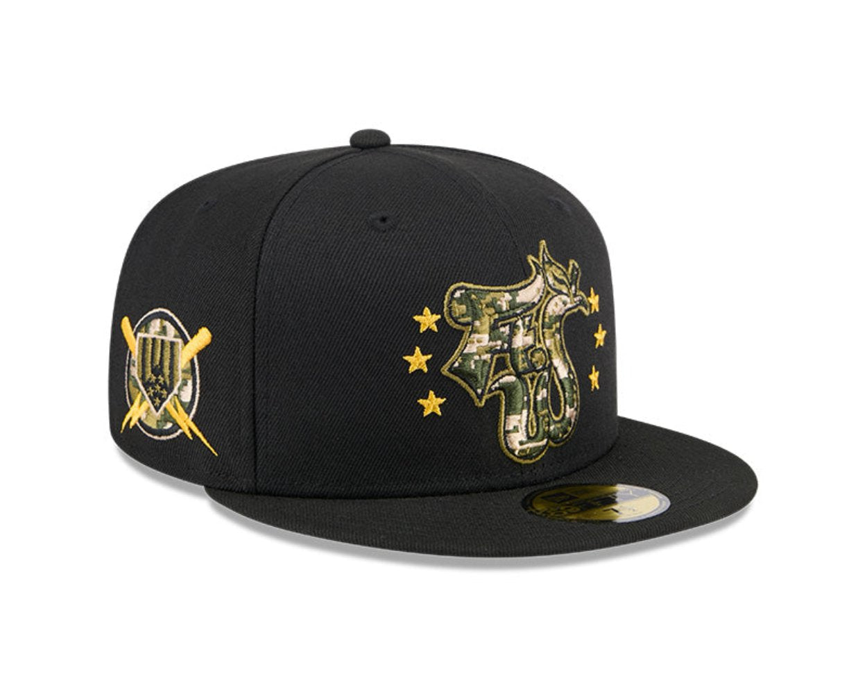 Fort Wayne TinCaps 2024 Armed Forces Specialty 59FIFTY Black Cap -