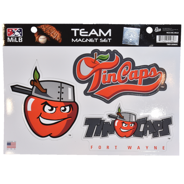 Fort Wayne TinCaps 3-Piece Magnet Set