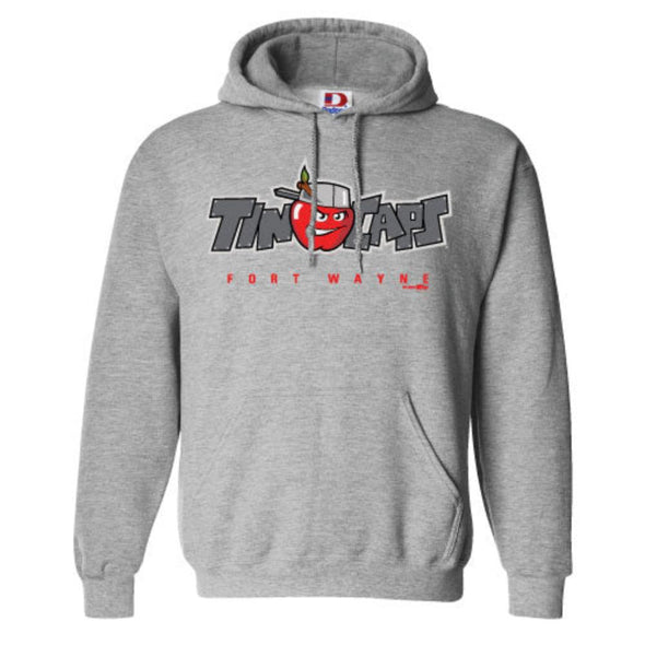 Fort Wayne TinCaps Primary Logo Gray Hoodie