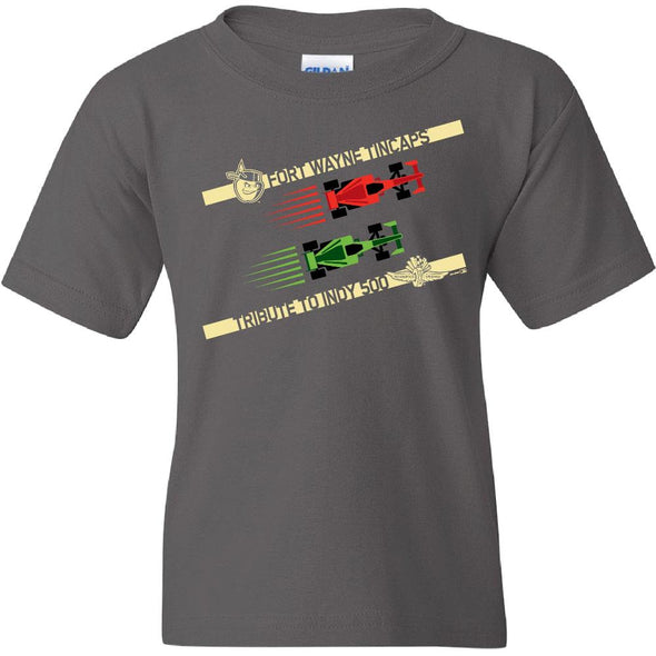 Fort Wayne TinCaps 2023 Indy 500 Tribute Charcoal Tee Youth