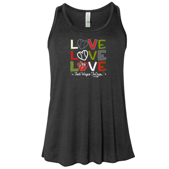 Fort Wayne TinCaps Miley Flowy Black Youth Tank