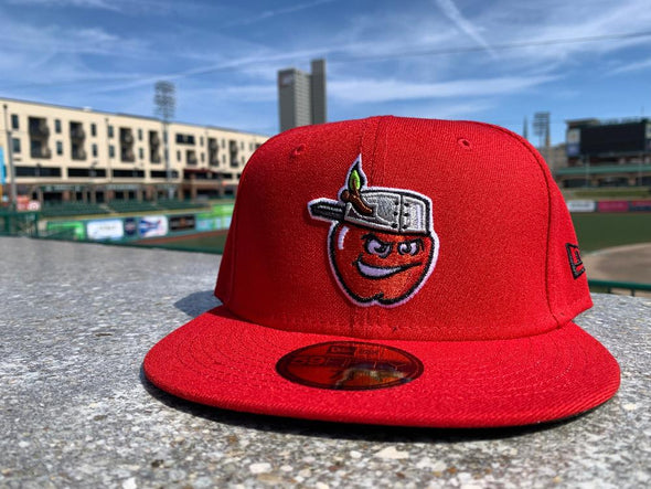 Fort Wayne TinCaps 2024 On-Field: 59FIFTY All Red Alternate Cap