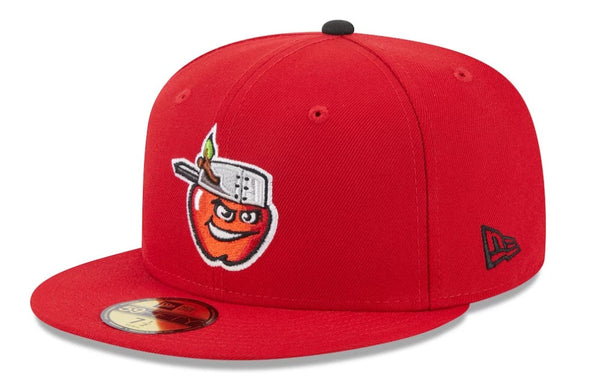 Fort Wayne TinCaps 2024 On-Field: 59FIFTY All Red Alternate Cap
