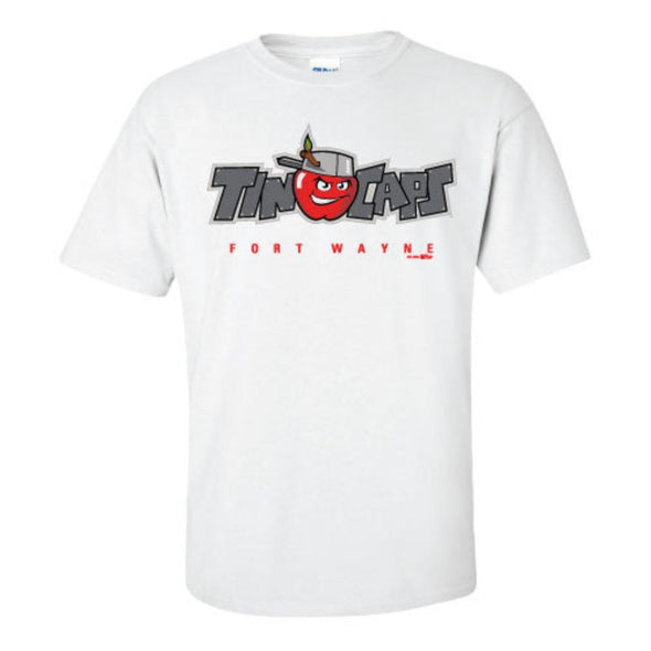 Fort Wayne TinCaps Primary Logo White Tee