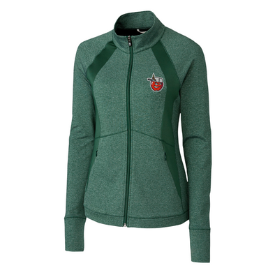 Fort Wayne TinCaps Shoreline Colorblock Dark Green Ladies Full Zip